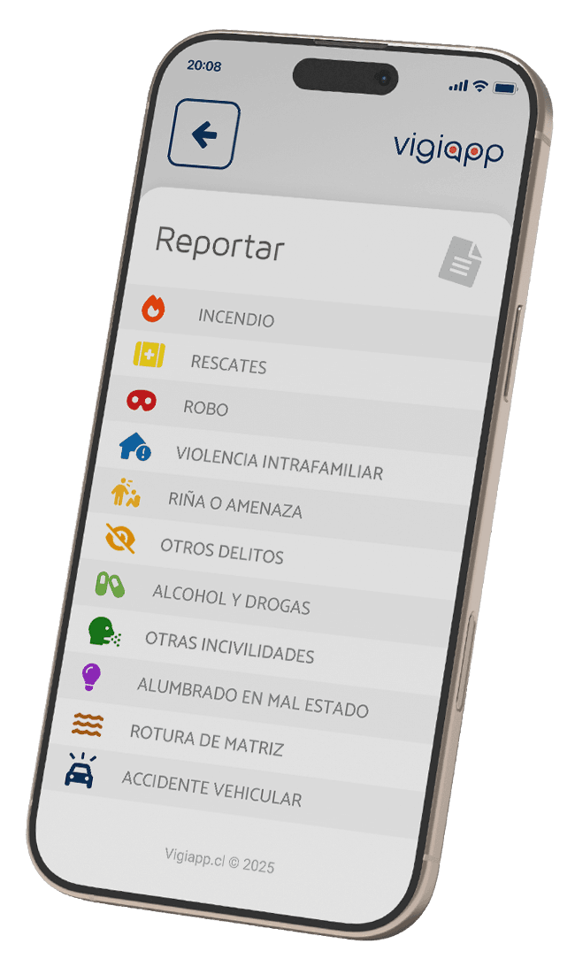 Incivilidades | VigiApp - Aplicación de Seguridad Municipal